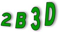 2B 3D - logo